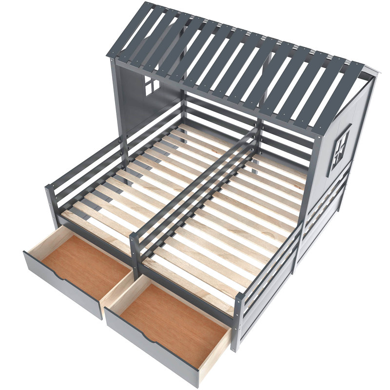 Harper Orchard Arnoldine Kids Twin Bed with Drawers Wayfair